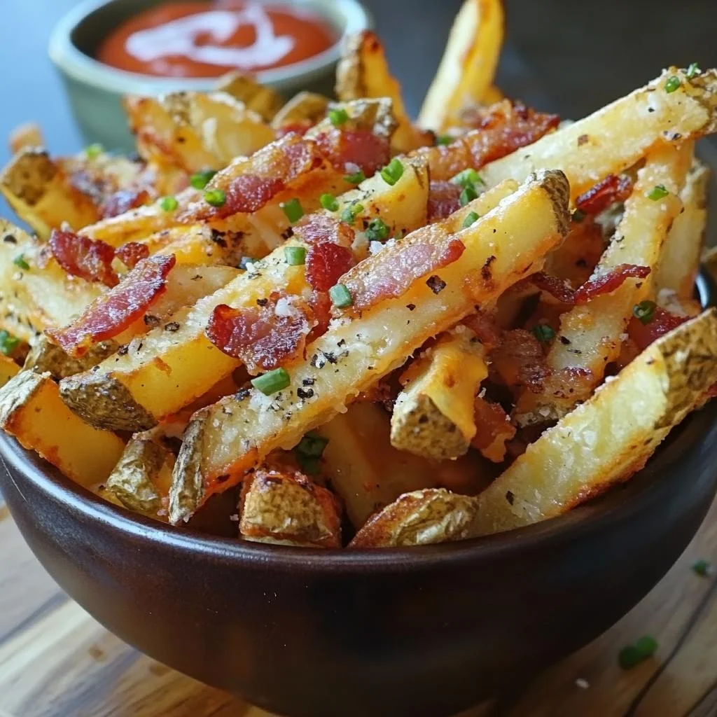 Buffalo Fries w/Cheese & Bacon