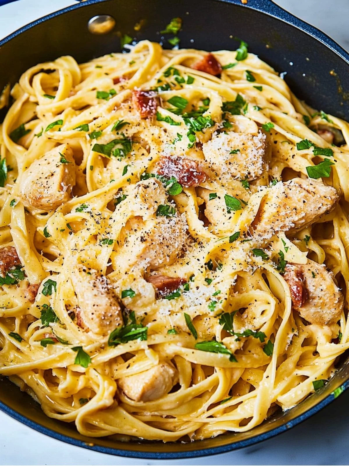 Chicken Carbonara Fettuccine