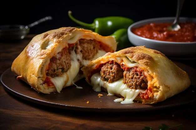 Meatball Calzone