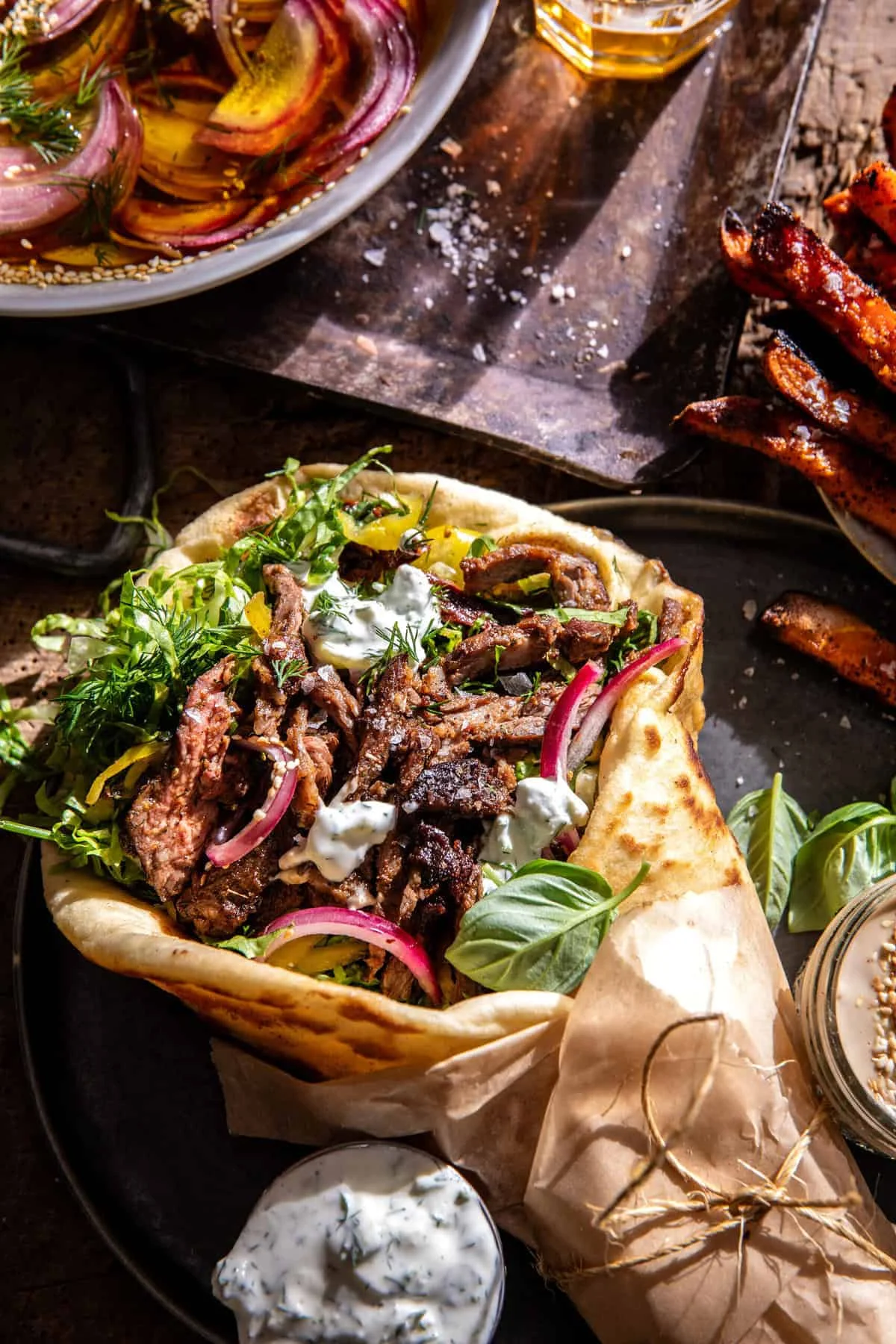 Steak Gyro Platter